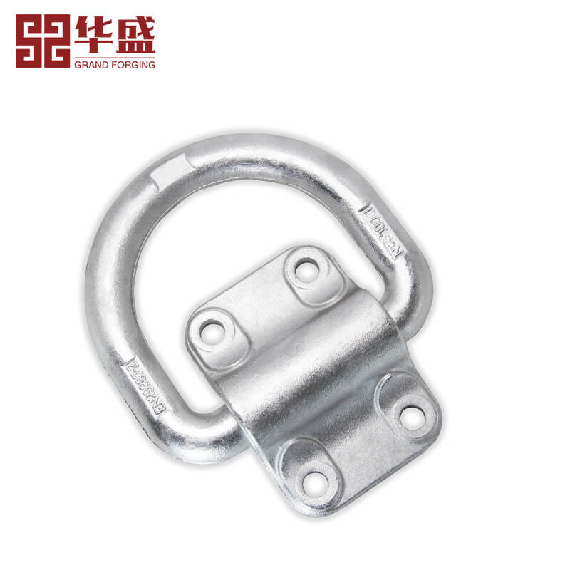 Drop Forged Steel Lashing Bend D Ring with Plate