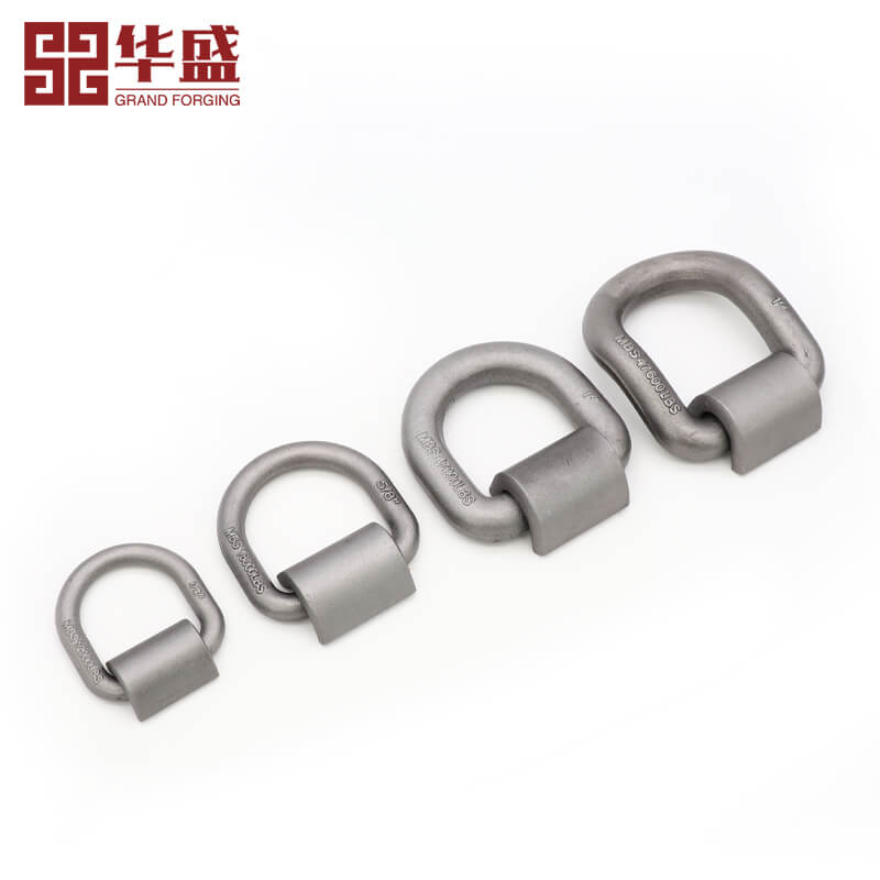 Drop Forged Steel Lashing Bend D Ring with Plate