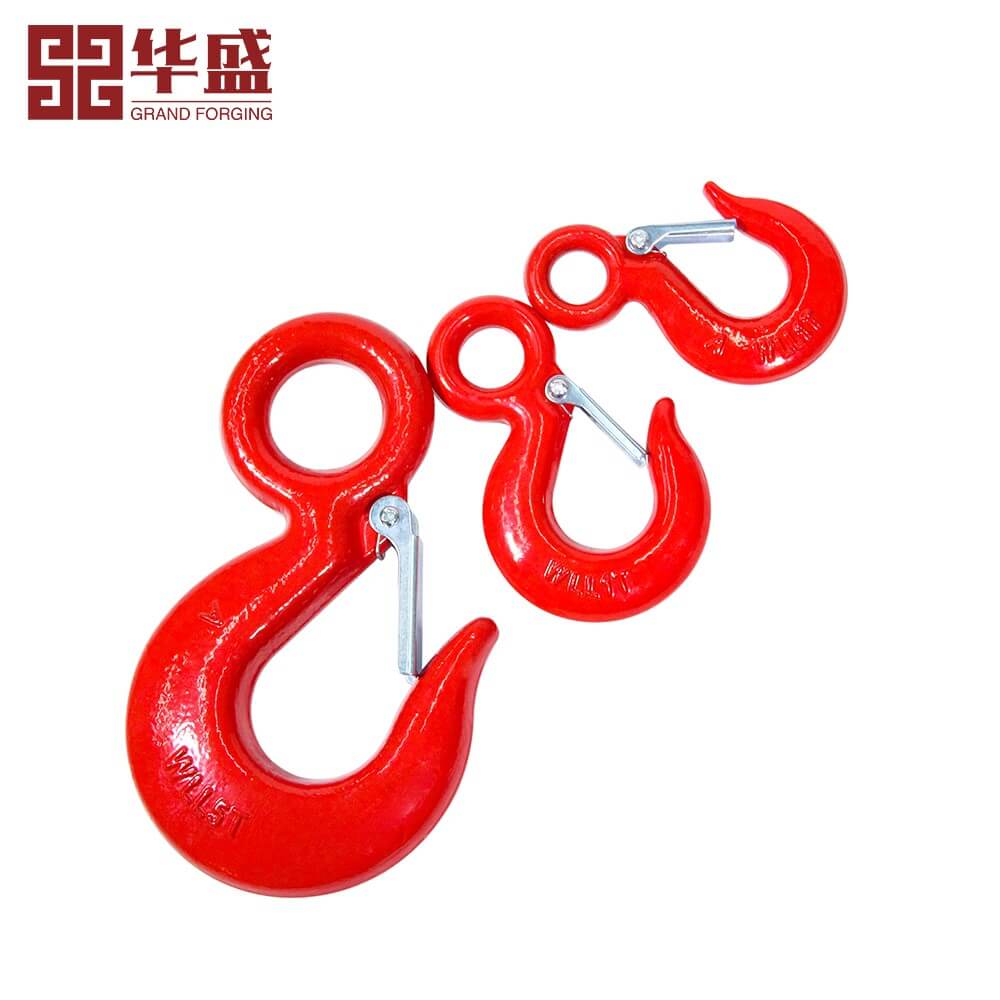 Galvanized Forged US Type 320A Eye Hoist Hook