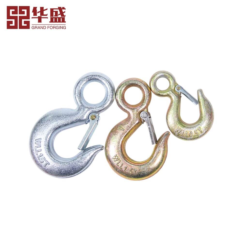 Galvanized Forged US Type 320A Eye Hoist Hook